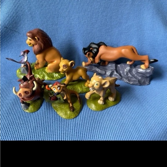 Disney Lion King NALA PUMBAA TIMON MUFASA SIMBA SCAR figure lot toy cake topper - Picture 1 of 3